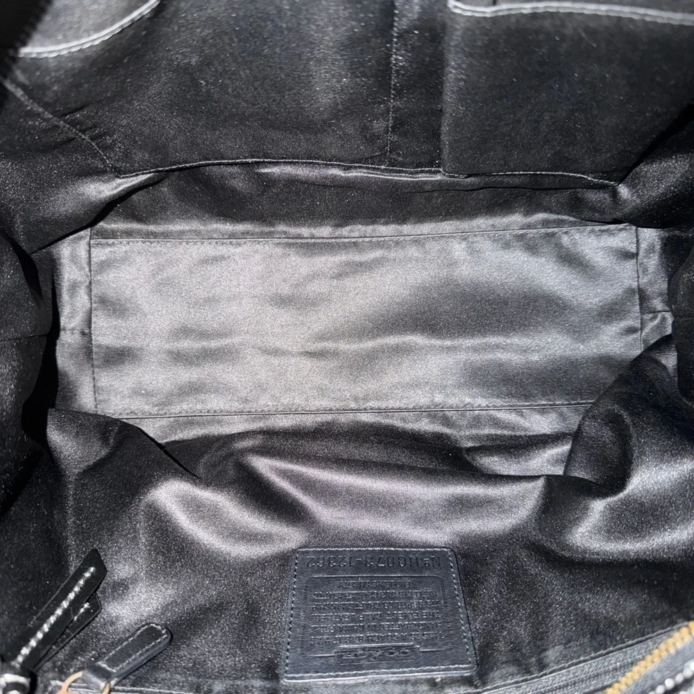 Coach #12362 Shiny Black Leather Tote